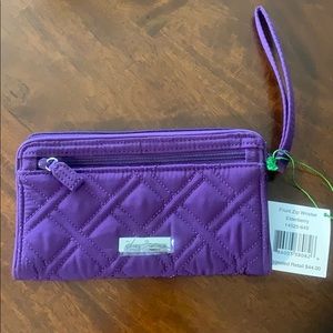 Vera Bradley purple wristlet